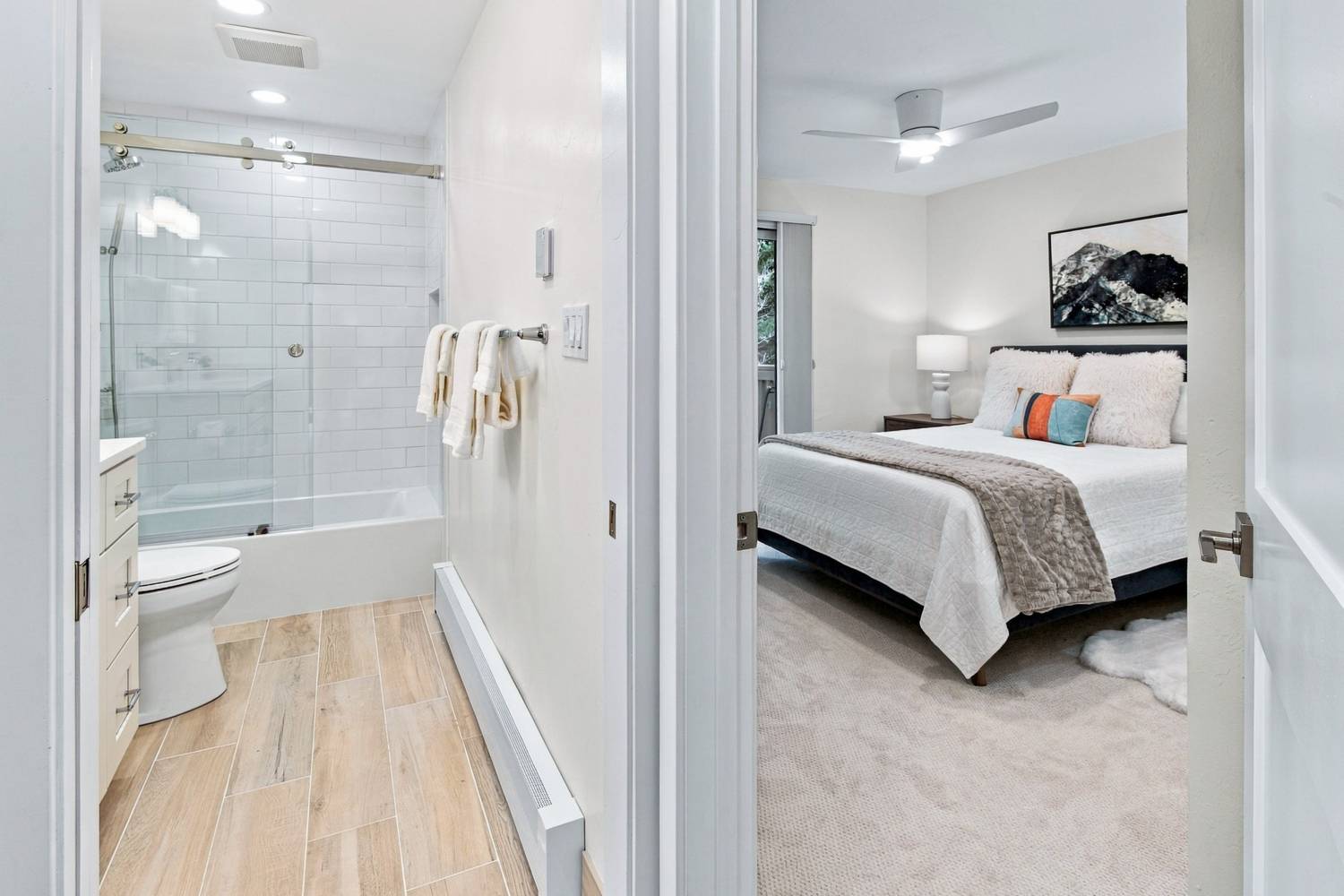 Bathroom and bedroom