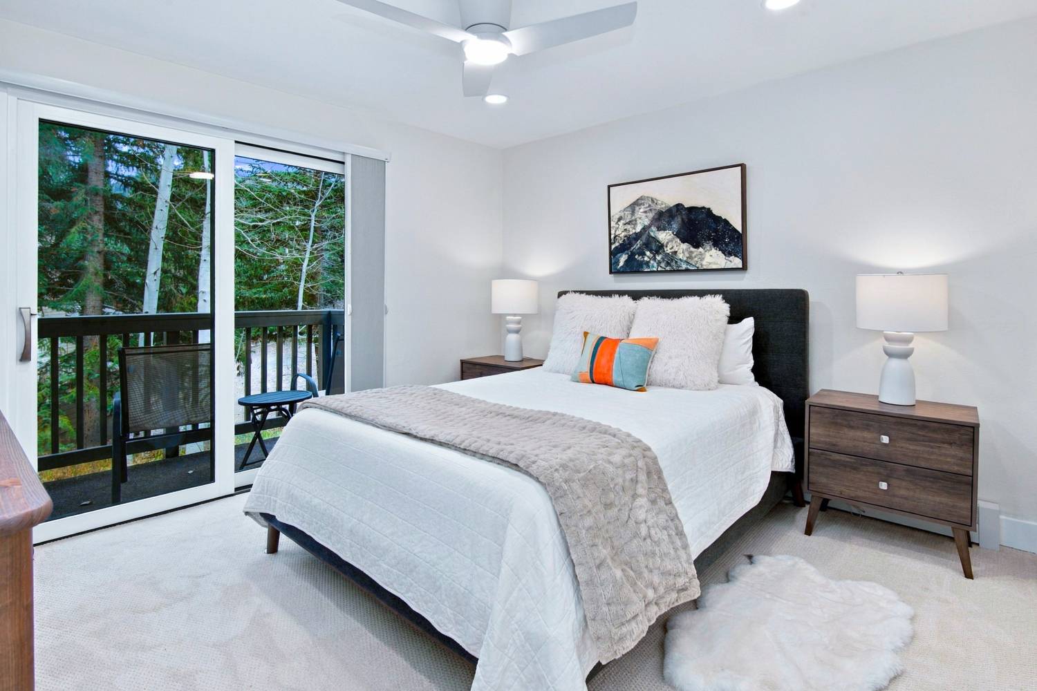 Bedroom with private deck